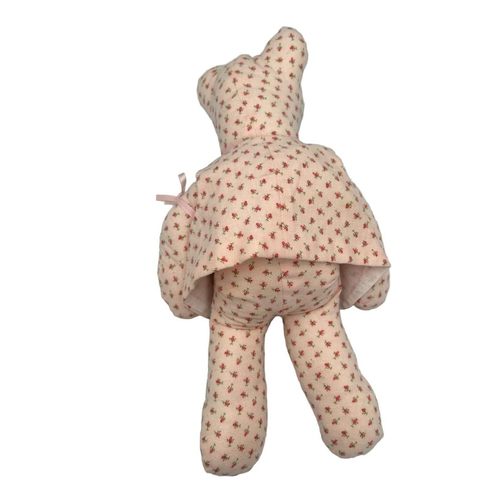 Sojourn Bear Pink Red Floral Teddy Bear Cancer Patient Support Non-Profit Tag - Picture 6 of 6